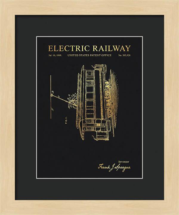 Electric Railway Gold Patent Us385928