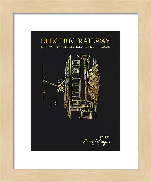 Electric Railway Gold Patent Us385928