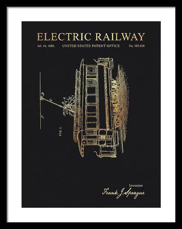Electric Railway Gold Patent Us385928