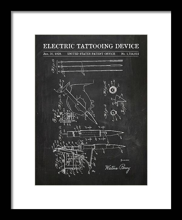 Electric Tattoo Machine Chalkboard Patent Us1724812a