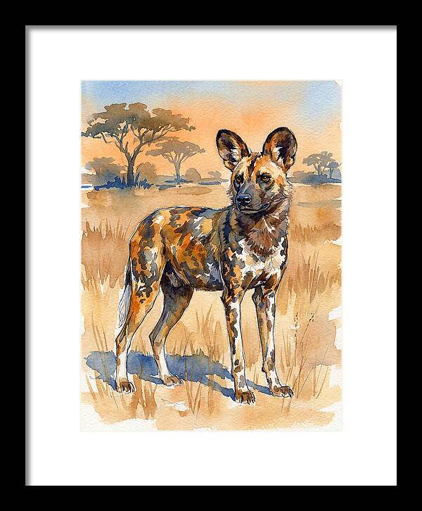 Elegant African Wild Dog