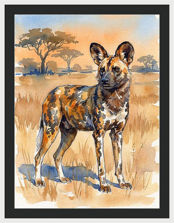 Elegant African Wild Dog