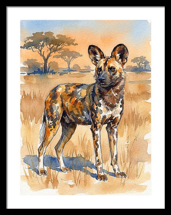 Elegant African Wild Dog