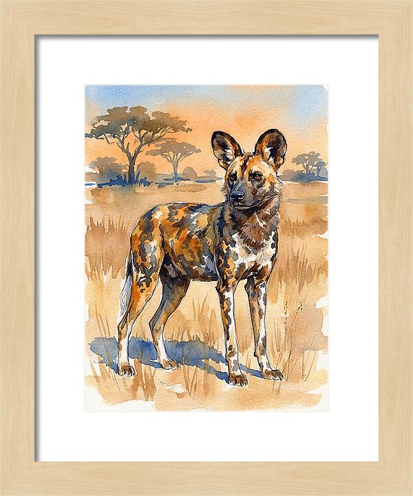 Elegant African Wild Dog