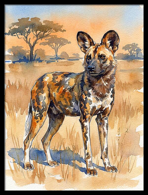 Elegant African Wild Dog