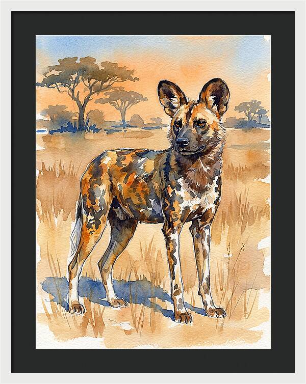 Elegant African Wild Dog