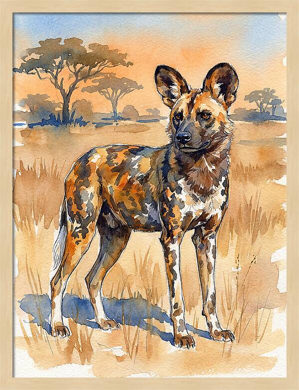 Elegant African Wild Dog
