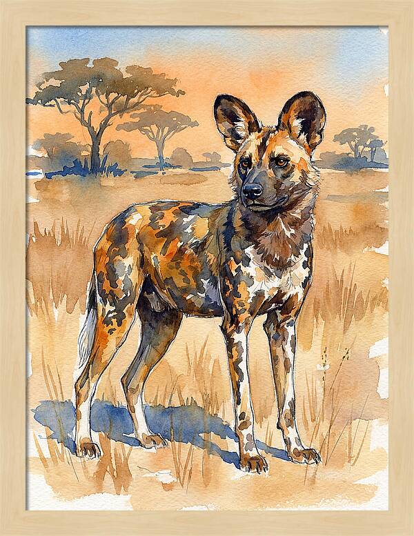 Elegant African Wild Dog