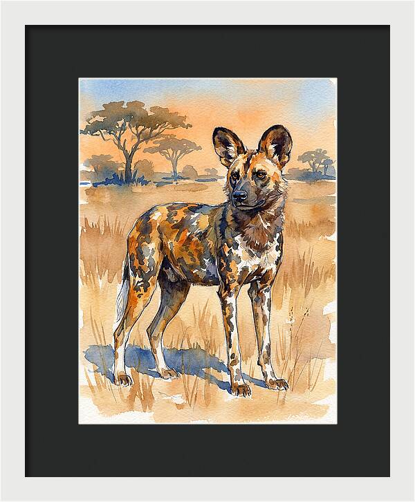 Elegant African Wild Dog
