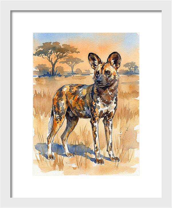 Elegant African Wild Dog