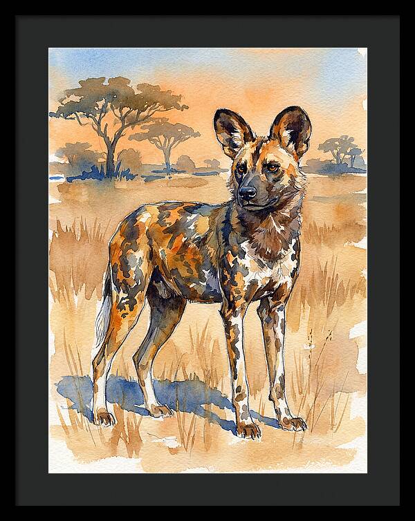 Elegant African Wild Dog