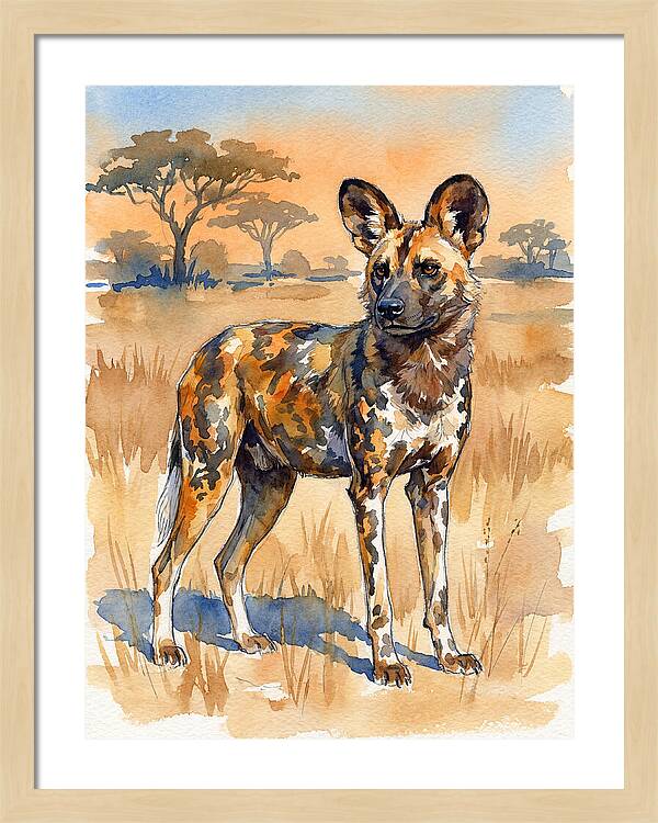 Elegant African Wild Dog