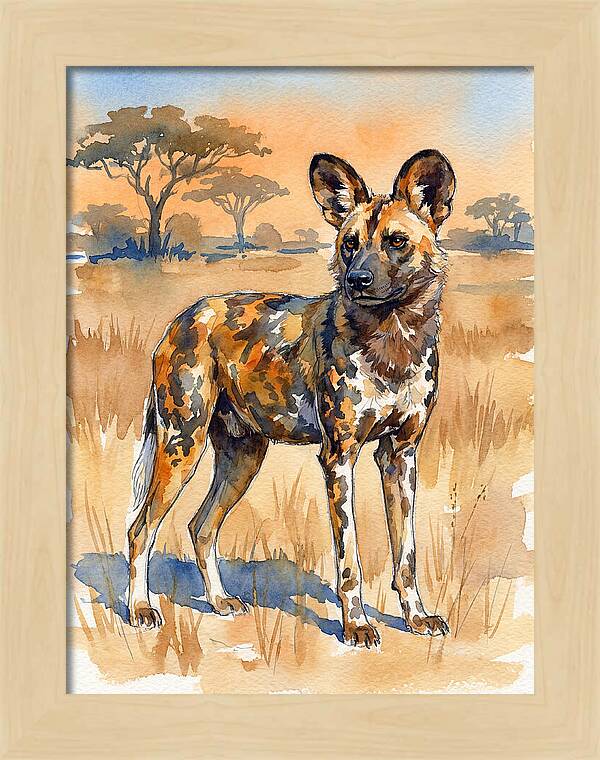 Elegant African Wild Dog