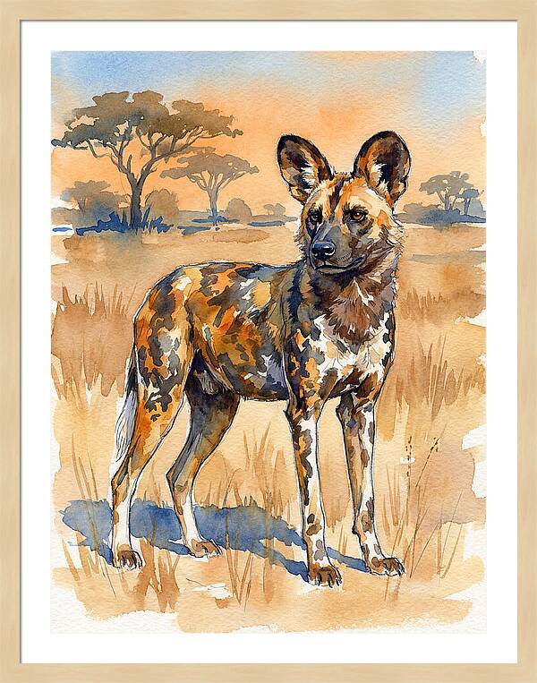 Elegant African Wild Dog