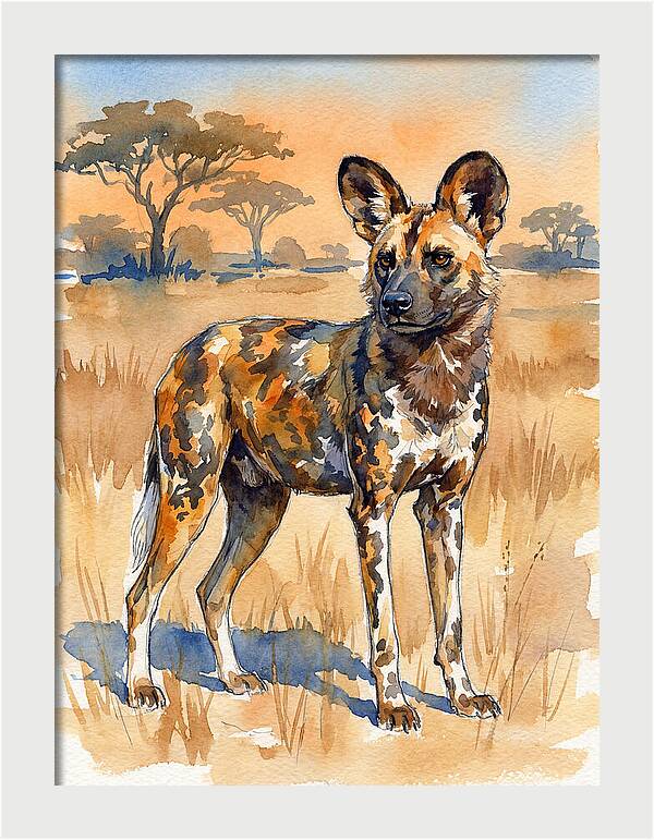 Elegant African Wild Dog