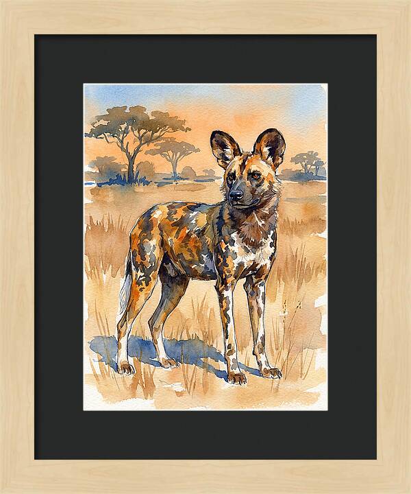 Elegant African Wild Dog