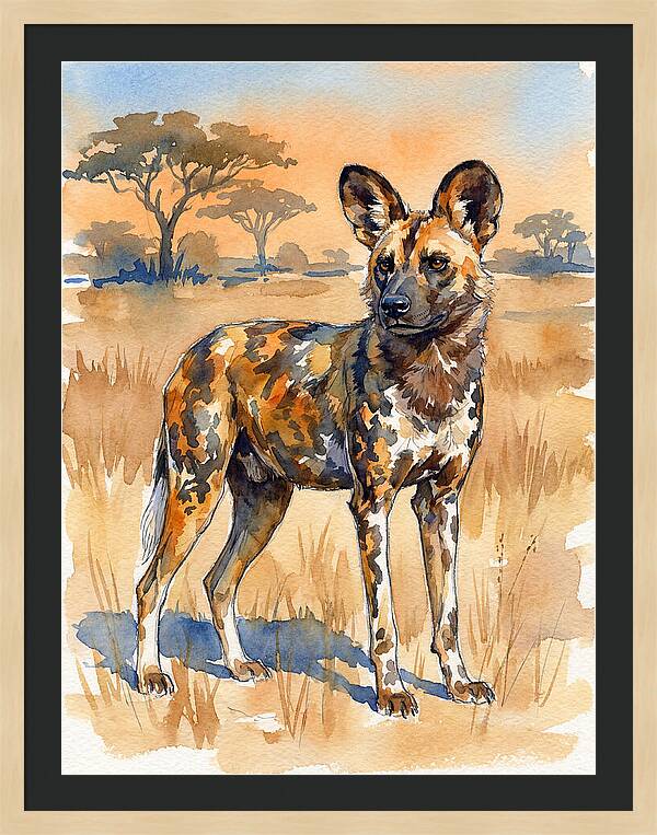 Elegant African Wild Dog