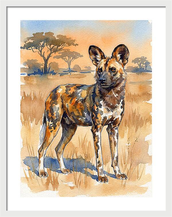 Elegant African Wild Dog