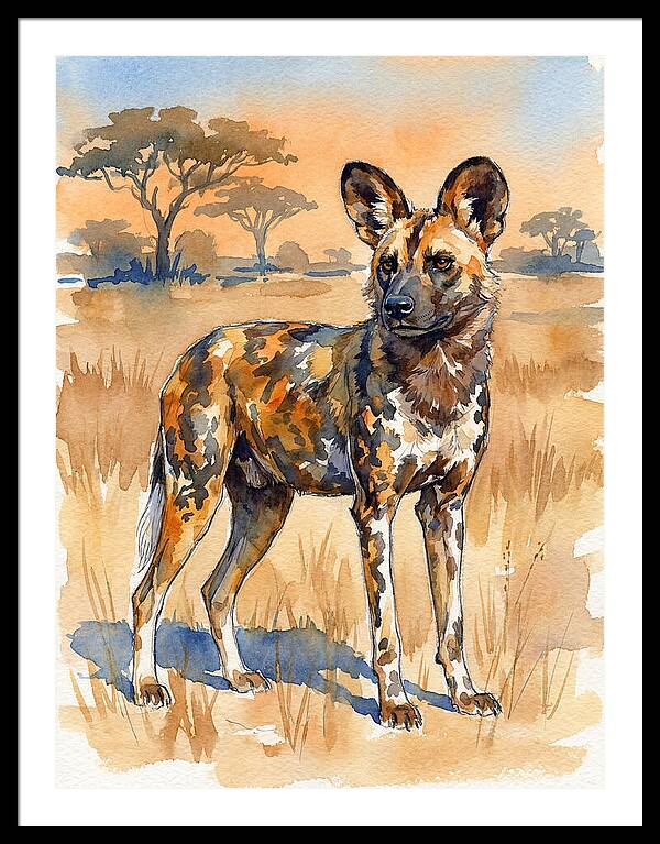 Elegant African Wild Dog