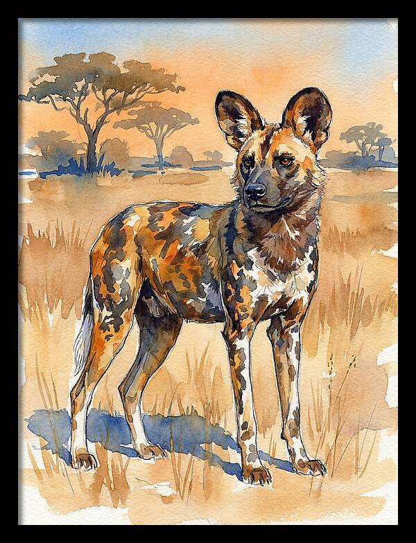 Elegant African Wild Dog