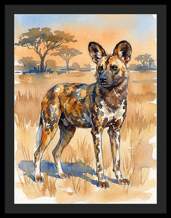 Elegant African Wild Dog