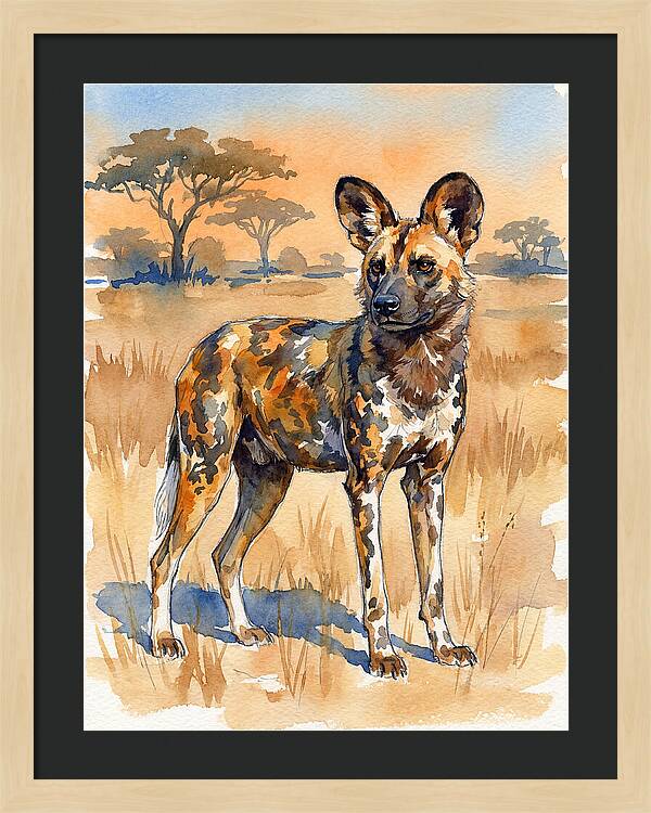 Elegant African Wild Dog