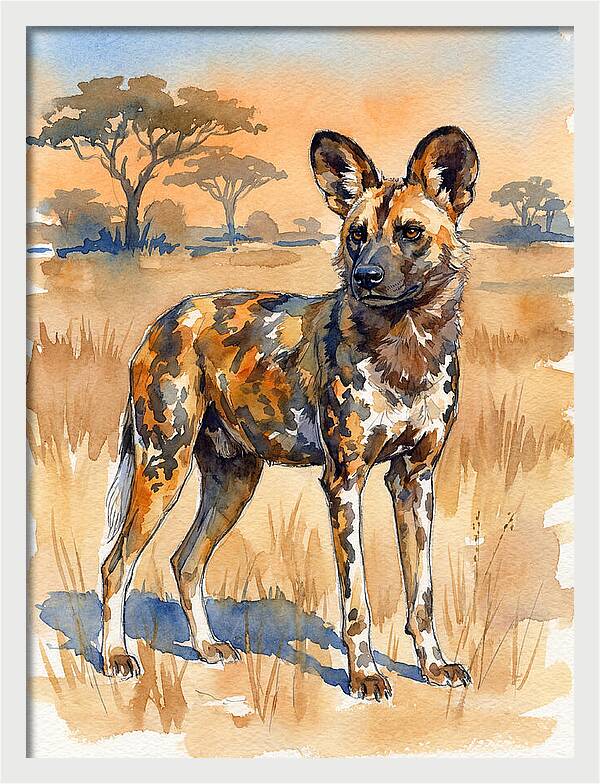 Elegant African Wild Dog