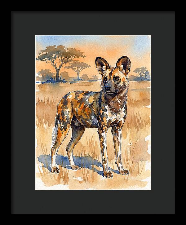 Elegant African Wild Dog