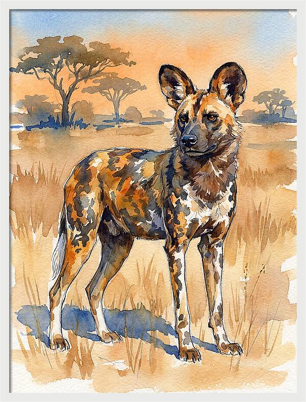 Elegant African Wild Dog