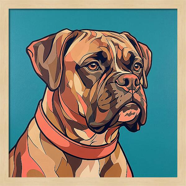 Elegant Boxer Canine