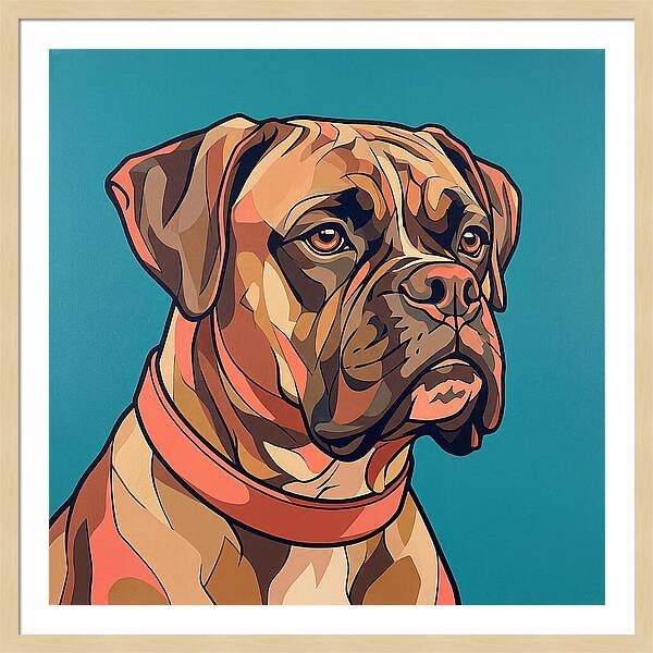 Elegant Boxer Canine