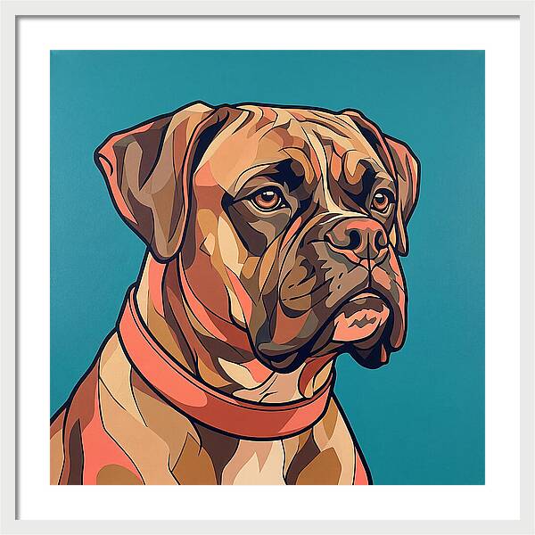 Elegant Boxer Canine