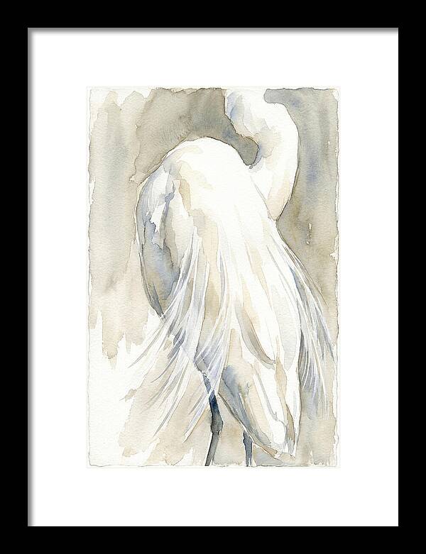Elegant Egret In Watercolor