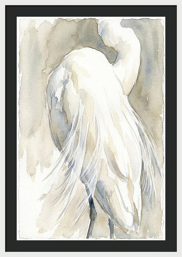 Elegant Egret In Watercolor