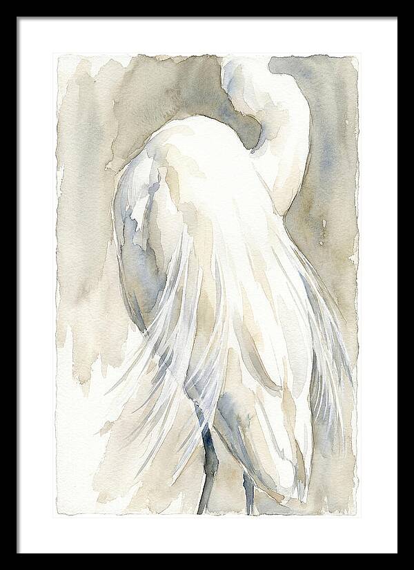 Elegant Egret In Watercolor