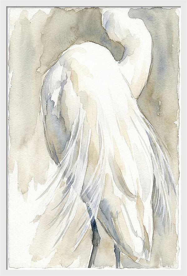 Elegant Egret In Watercolor