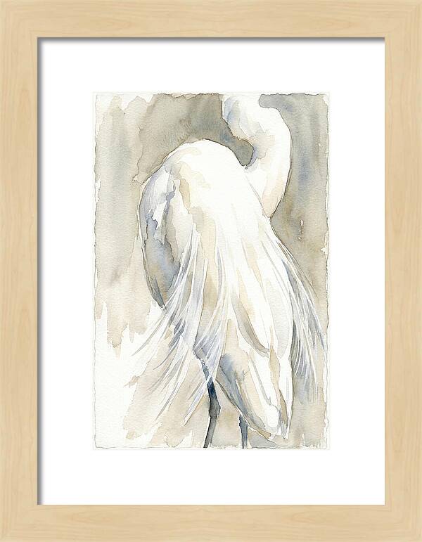 Elegant Egret In Watercolor