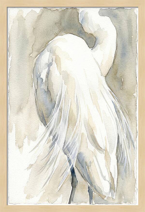 Elegant Egret In Watercolor