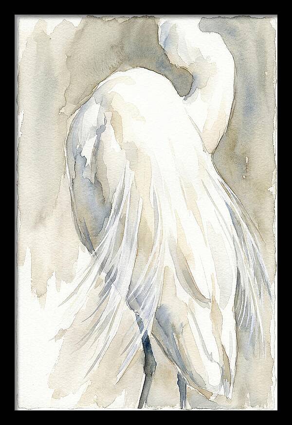 Elegant Egret In Watercolor