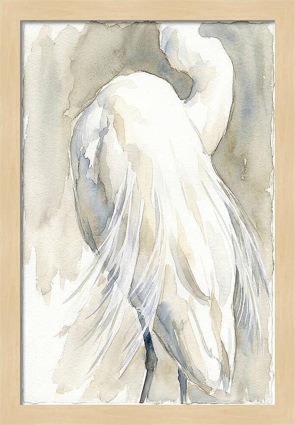 Elegant Egret In Watercolor