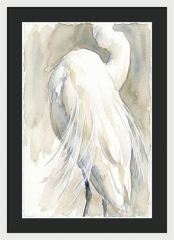 Elegant Egret In Watercolor