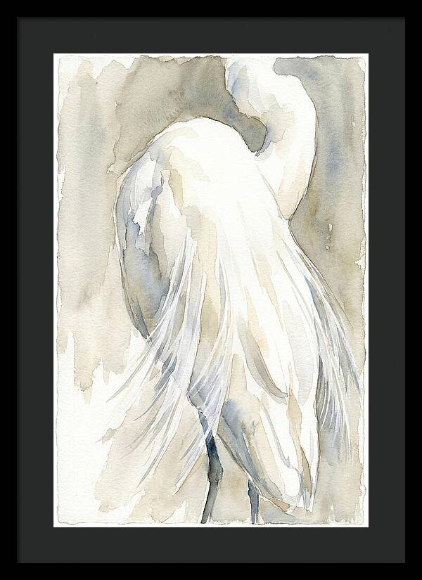 Elegant Egret In Watercolor