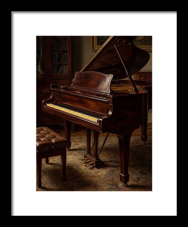 Elegant Grand Piano In A Cozy Room