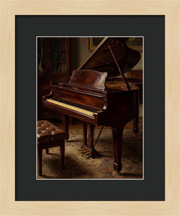 Elegant Grand Piano In A Cozy Room