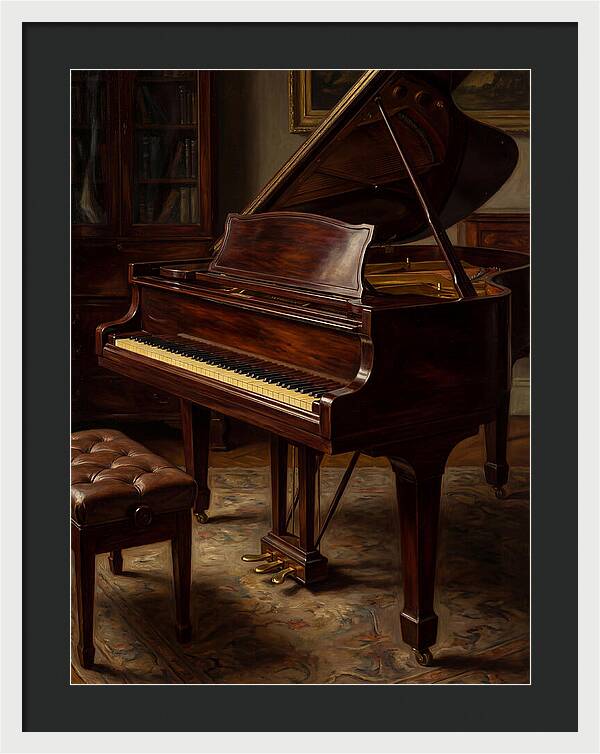 Elegant Grand Piano In A Cozy Room