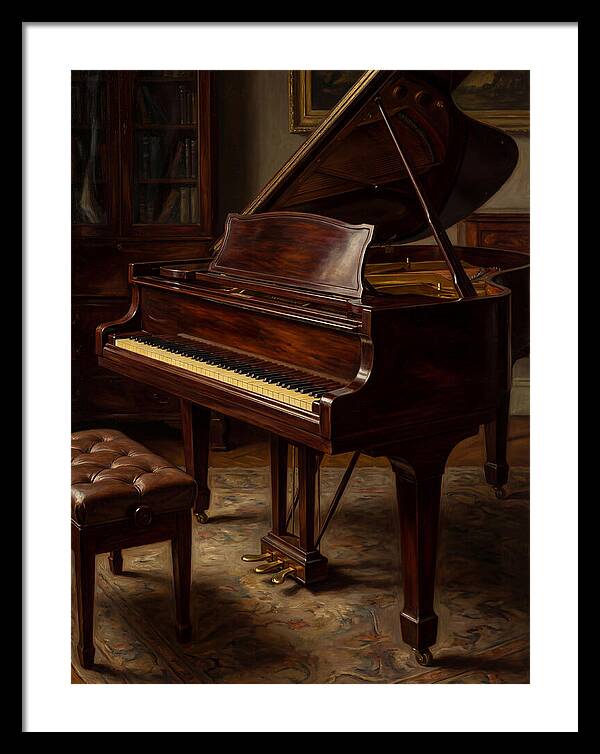 Elegant Grand Piano In A Cozy Room