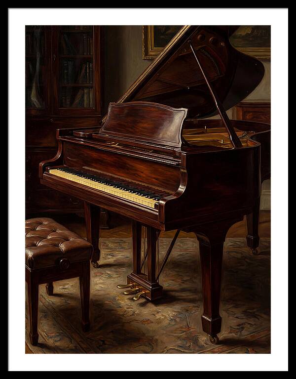 Elegant Grand Piano In A Cozy Room