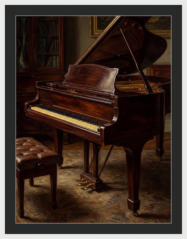 Elegant Grand Piano In A Cozy Room