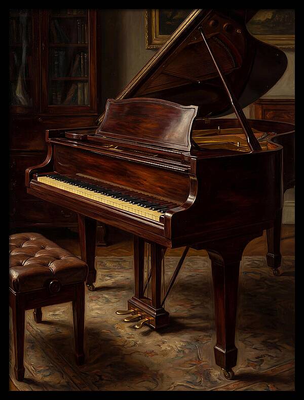 Elegant Grand Piano In A Cozy Room