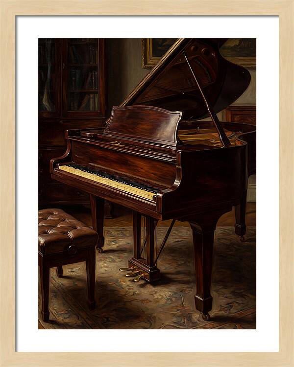 Elegant Grand Piano In A Cozy Room